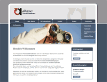 Tablet Screenshot of abacus-zeitarbeit.de